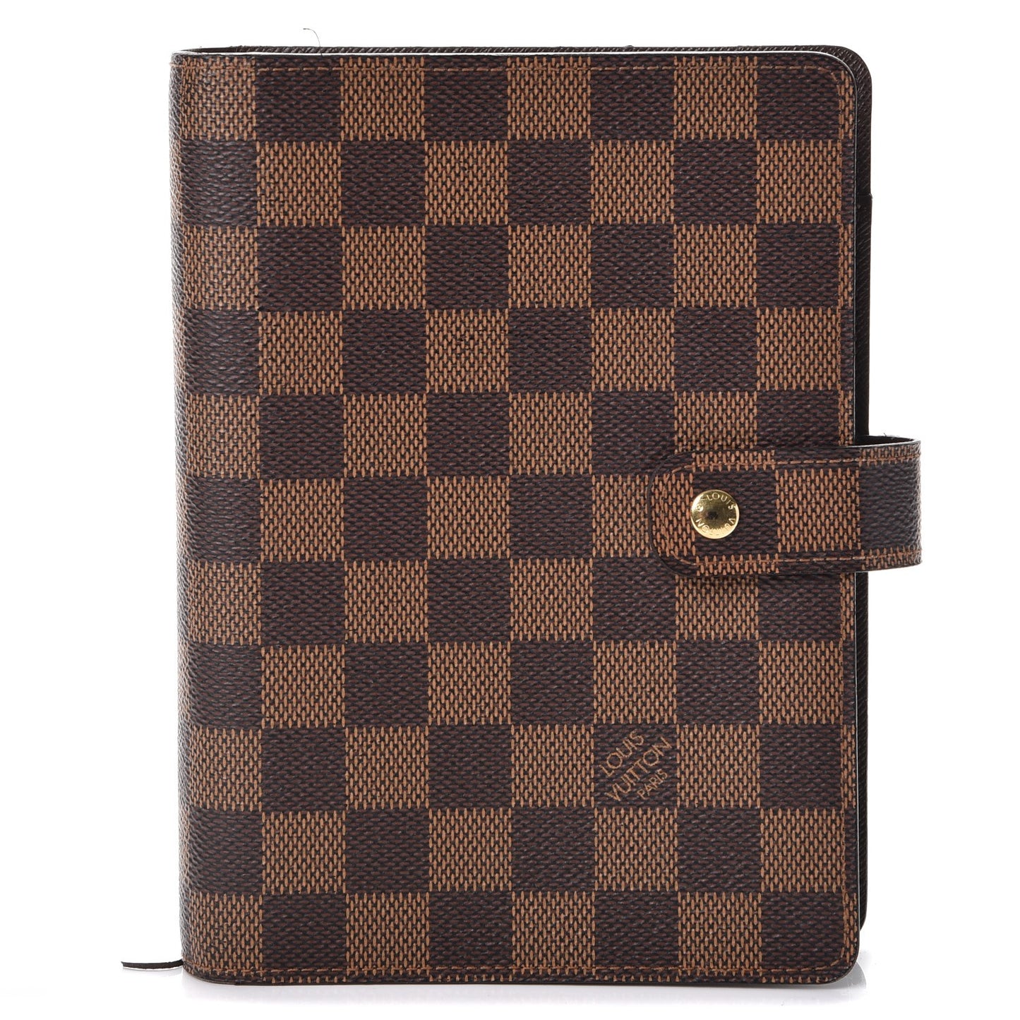 Damier Ebene Medium Ring Agenda Cover