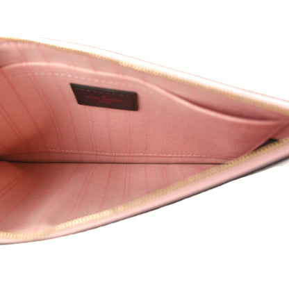 Louis Vuitton Damier Ebene Neverfull MM GM Pochette Rose Ballerine 5 of 10