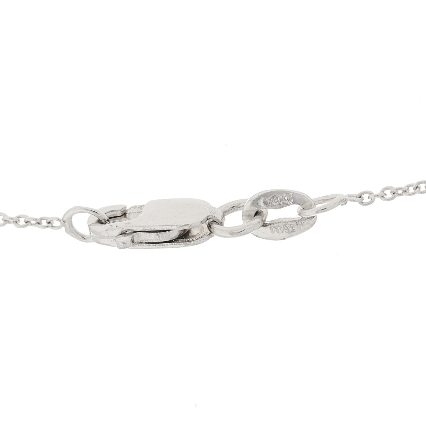 Roberto Coin 18K White Gold Diamond Tiny Treasures Key Pendant Necklace 5 of 6