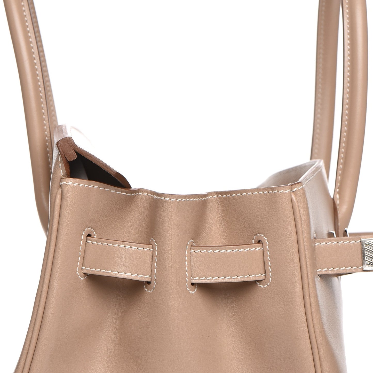 Tadelakt Guilloche Birkin 35 Argile