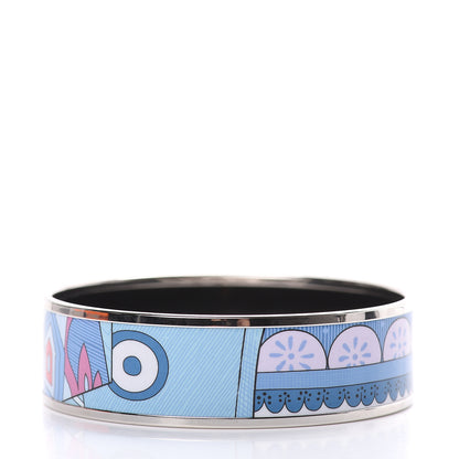 Hermes Enamel Printed Wide Bracelet 62 2 of 5