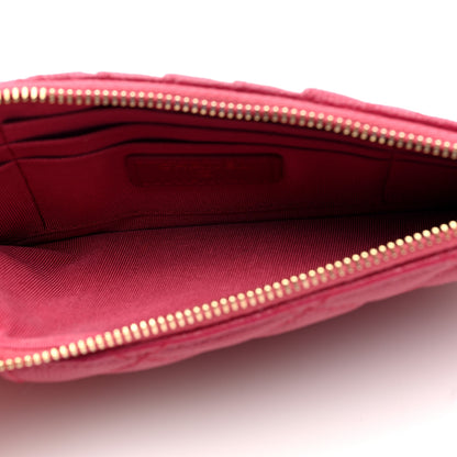 Chanel Caviar Quilted Classic Flat Wallet Pouch Pink 5 of 7