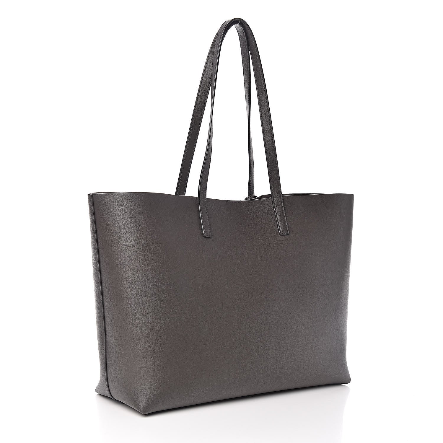 Saint Laurent Calfskin Large Shopping Tote Asphalt 3 of 12