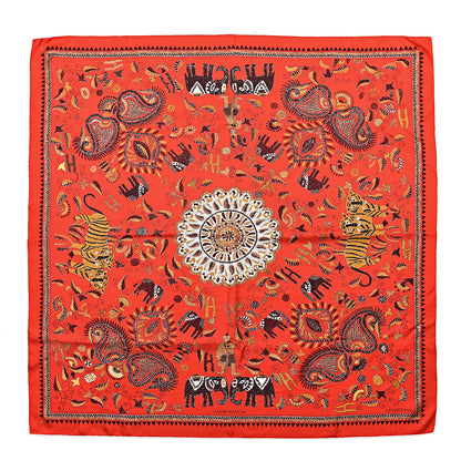 Hermes Silk Carre Kantha Scarf 90 1 of 6