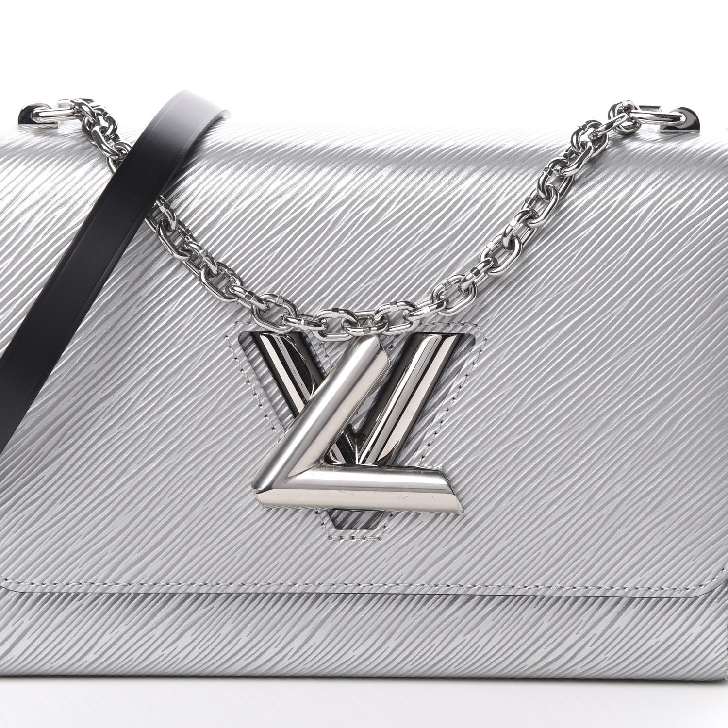 Louis Vuitton Epi Twist Shoulder Bag MM Argent 9 of 12