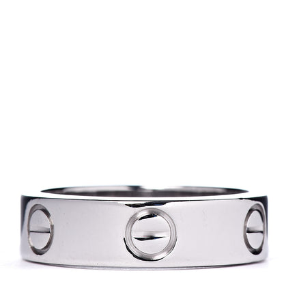 Cartier 18K White Gold 5.5mm LOVE Ring 52 6 3 of 4