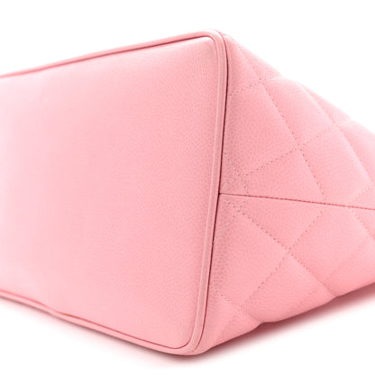 Chanel Caviar Medallion CC Tote Light Pink 10 of 13