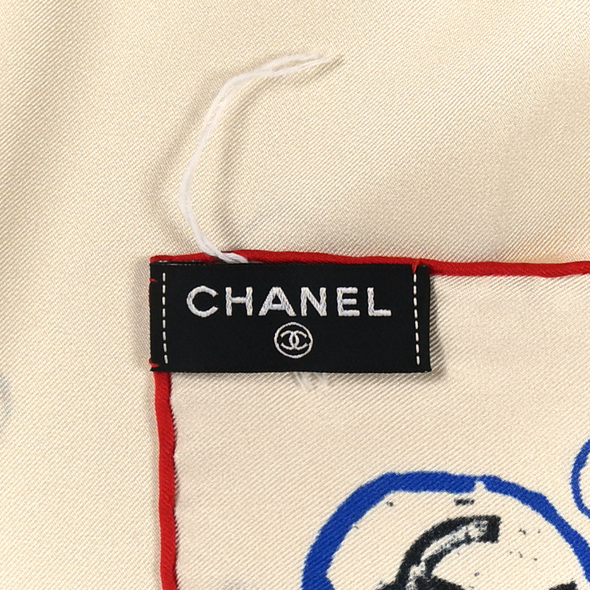 Chanel Silk CC Coco Beach Square Scarf Ecru Multicolor 2 of 3