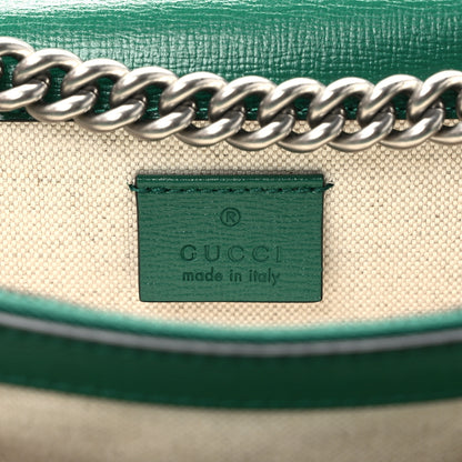Gucci Azalea Calfskin Enamel Small Dionysus Shoulder Bag New Shamarock Emerald Off White 6 of 9