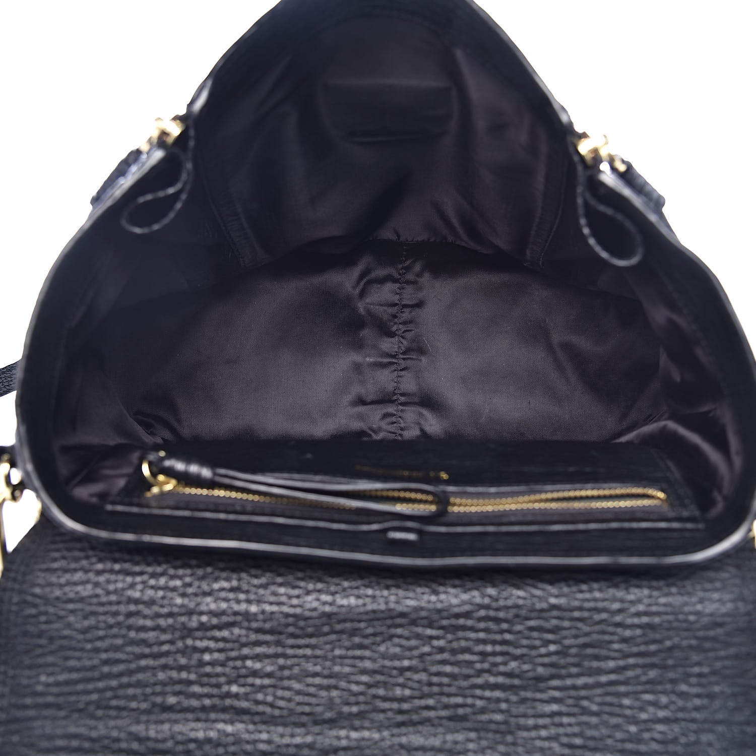 3.1 Phillip Lim 3.1 Textured Calfskin Medium Pashli Satchel Black 5 of 10