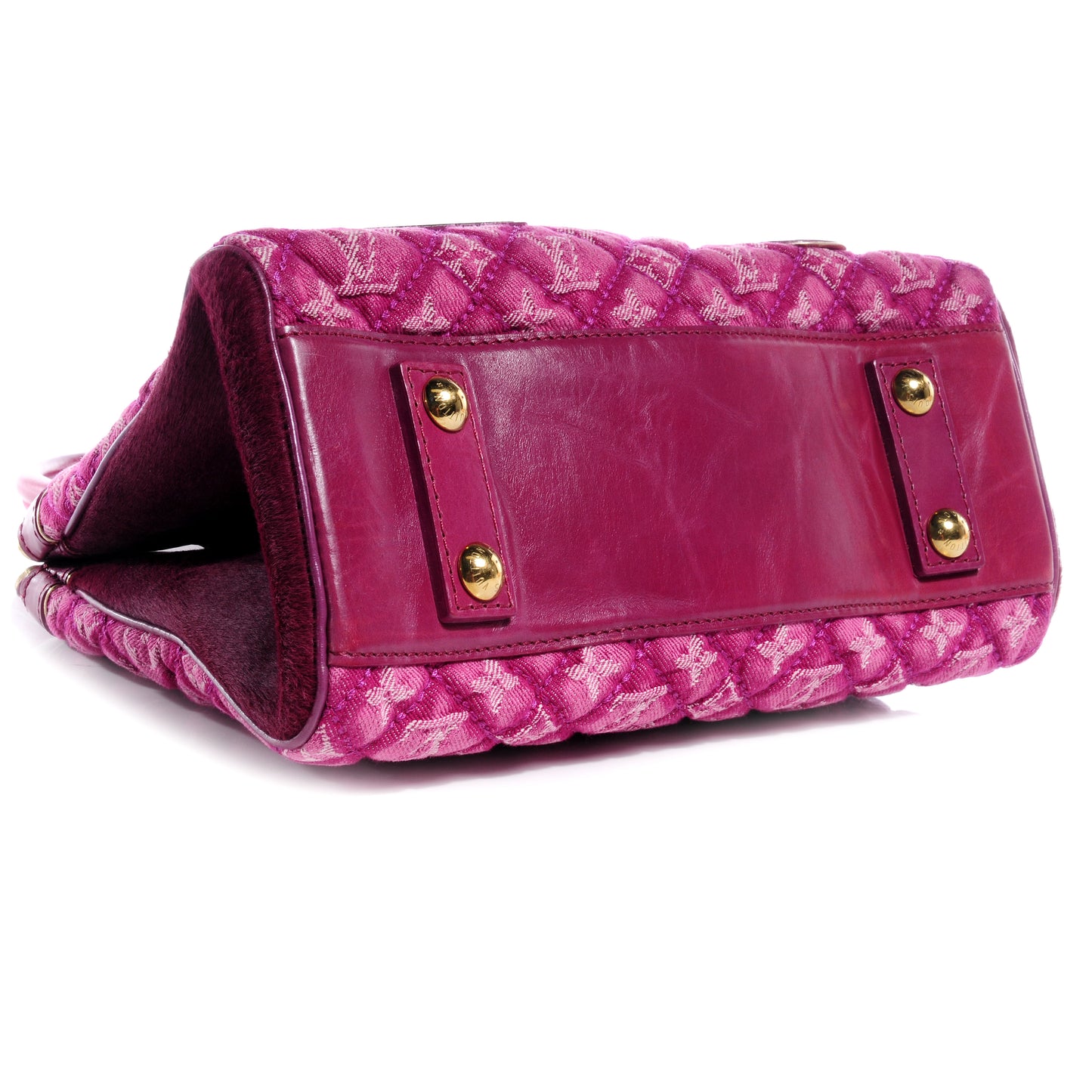 Monogram Denim Quilted Linda Fuchsia
