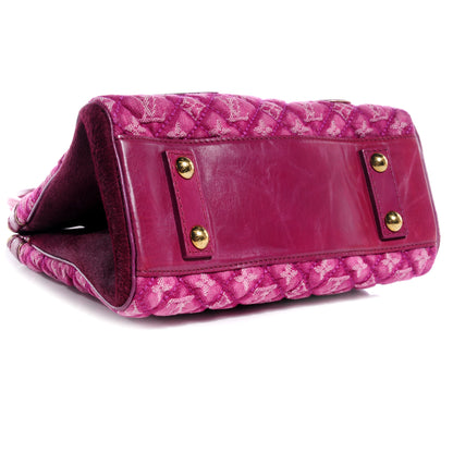 Louis Vuitton Monogram Denim Quilted Linda Fuchsia 4 of 7