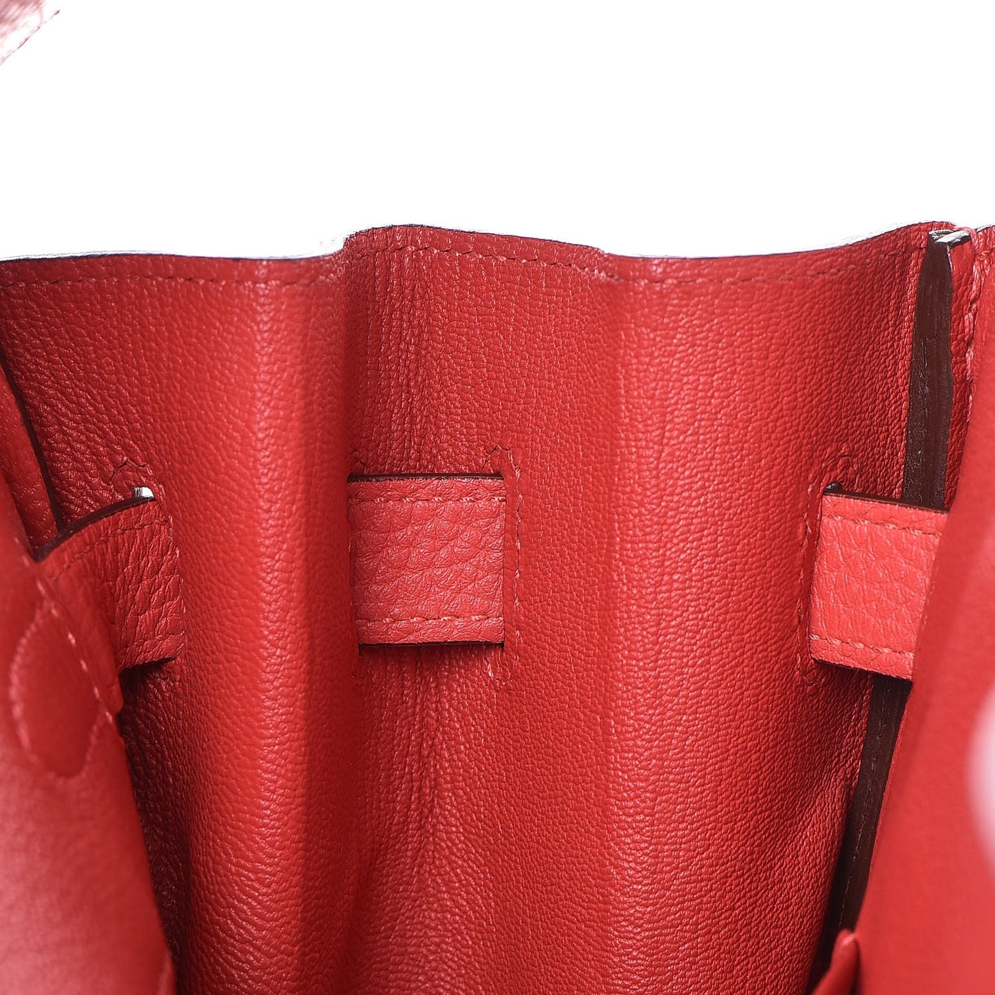 Taurillon Clemence Birkin 35 Rouge Pivoine