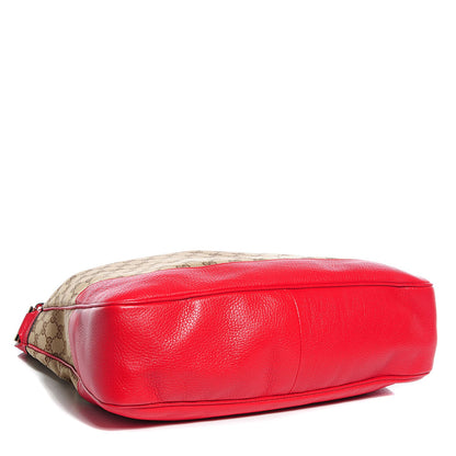 Gucci Monogram Medium Diana Bamboo Shoulder Bag Red 4 of 7
