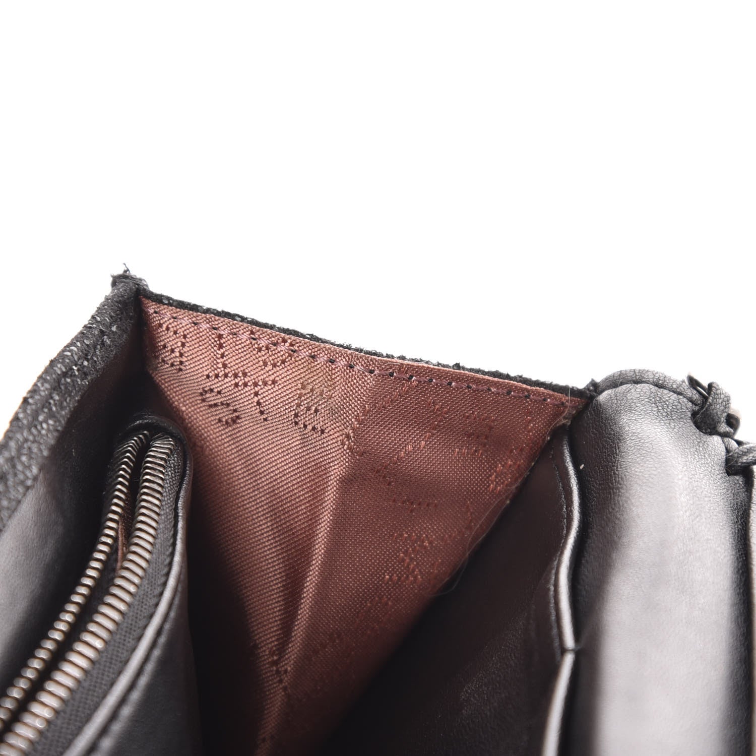 Stella McCartney Shaggy Deer Falabella Flap Wallet Black 8 of 9