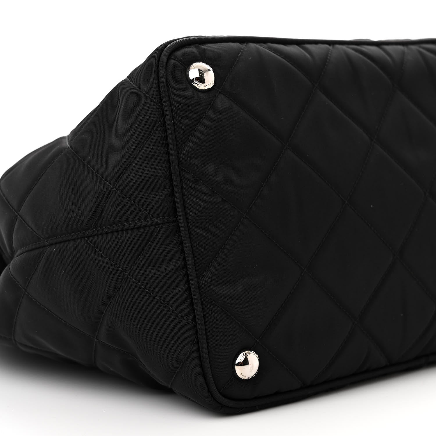 Prada Nylon Tessuto Impuntu Quilted Tote Black 9 of 10