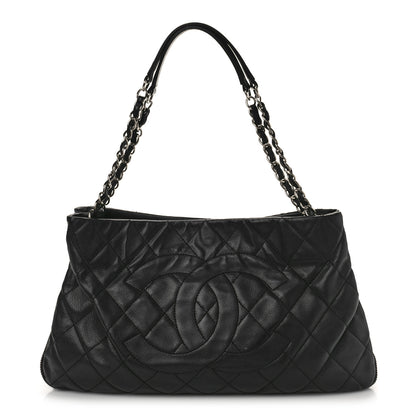 Chanel Caviar Quilted Expandable Zip Shoulder Bag Black 1 of 12