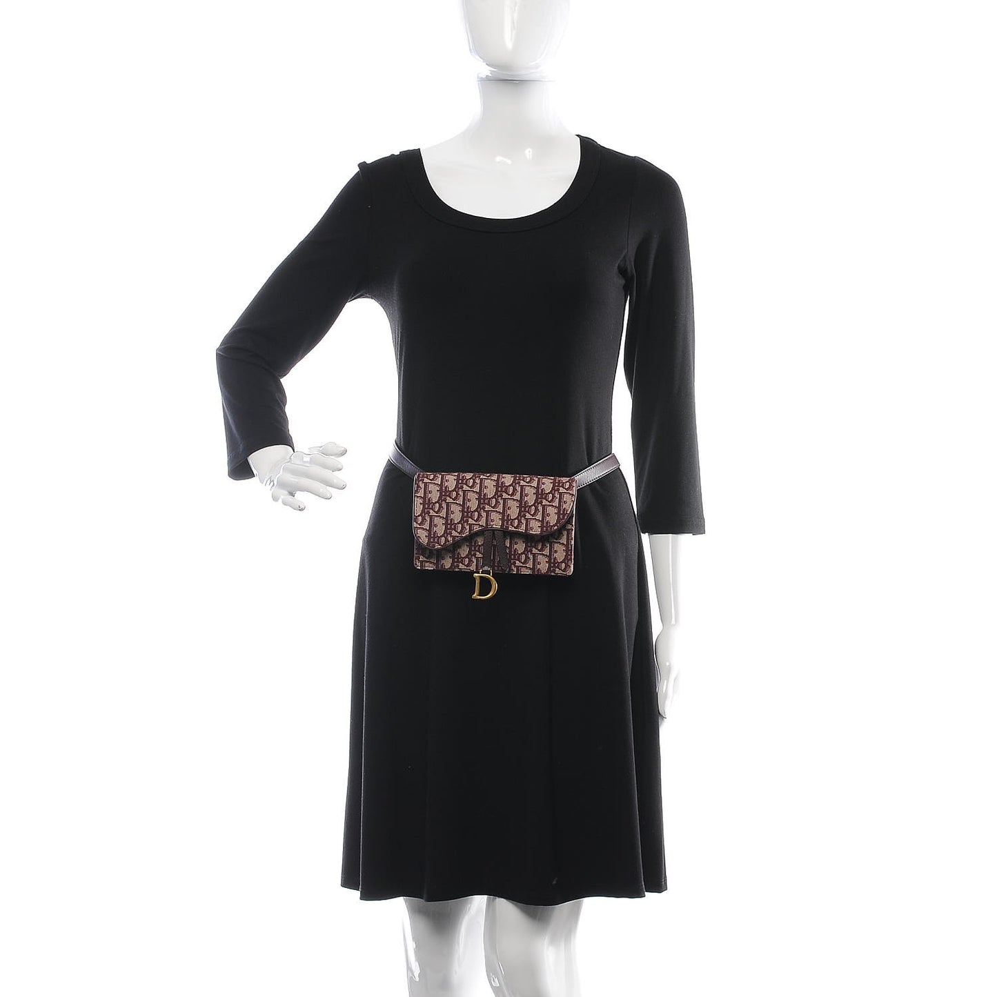 Oblique Saddle Belt Bag Bordeaux