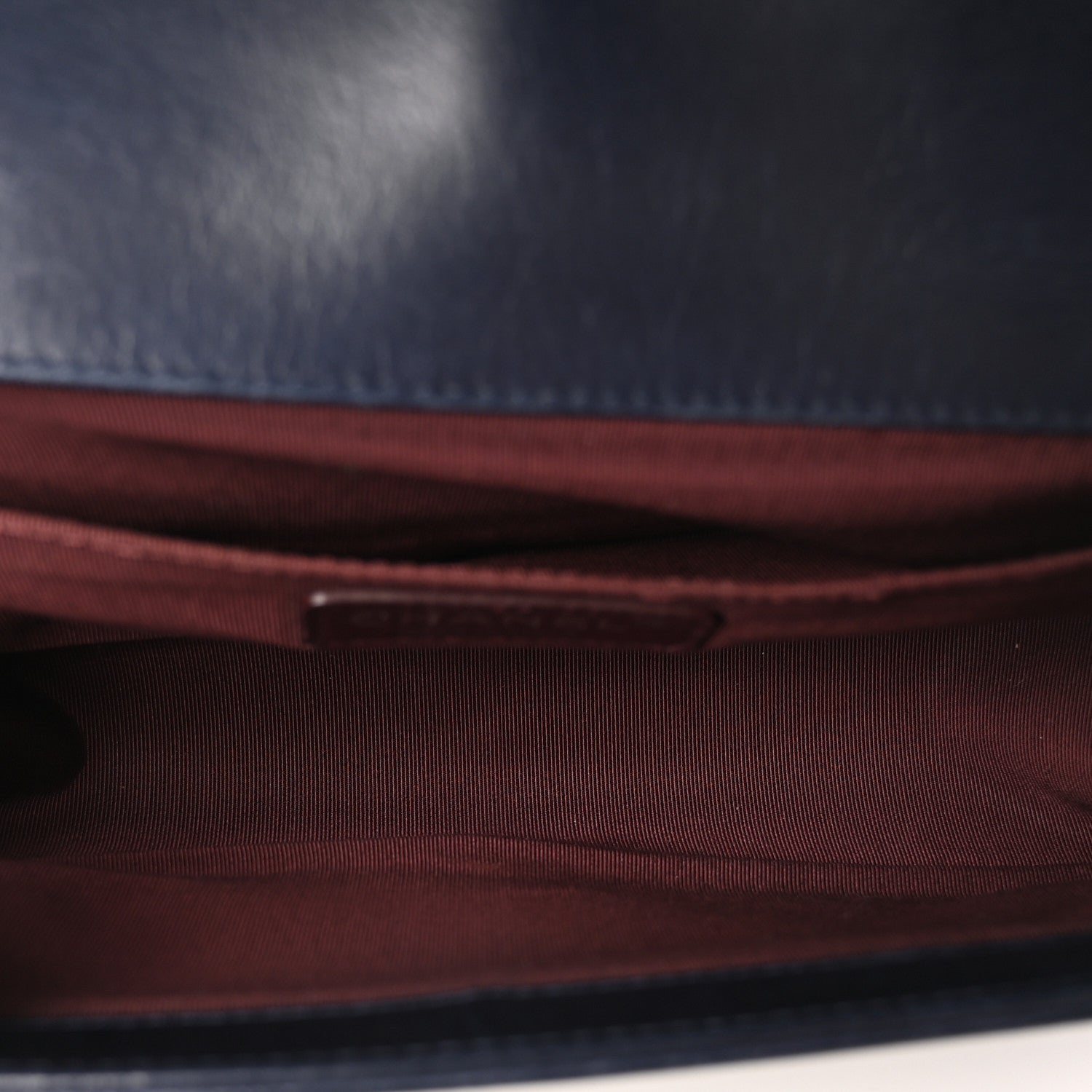 Chanel Glazed Calfskin Quilted Medium Boy Chained Flap Blue 5 of 10