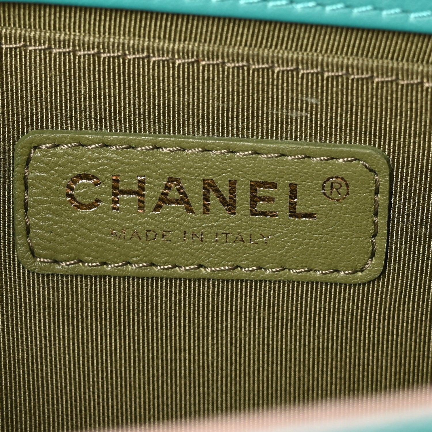 Chanel Calfskin Quilted Medium Boy Flap Turquoise 6 of 11