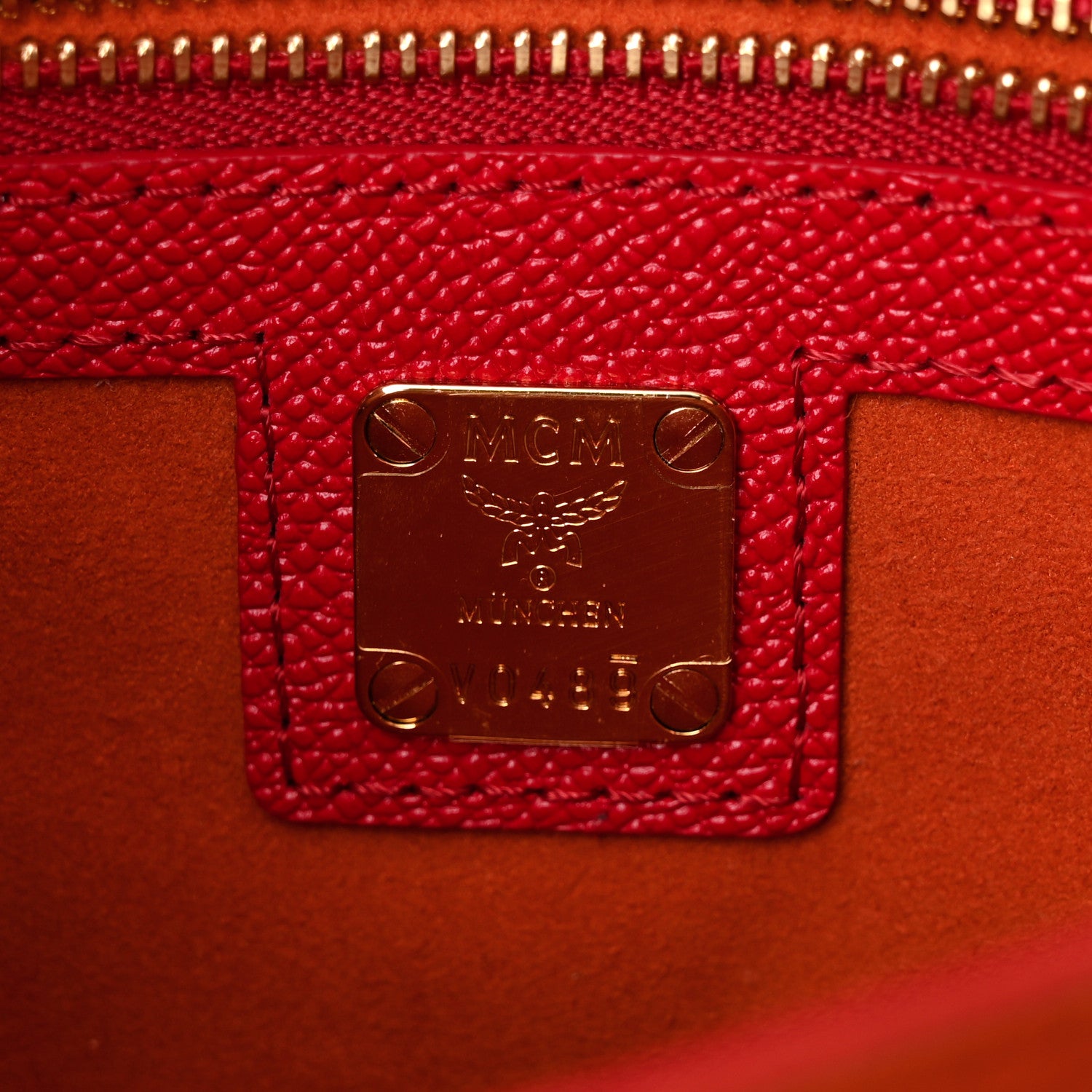 MCM Park Avenue Calfskin Small Patricia Crossbody Bag Red 6 of 11