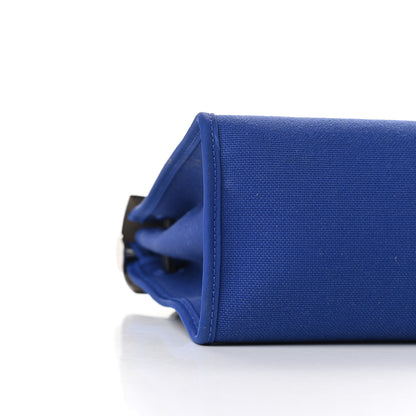 Hermes Toile Vache Hunter Herbag Zip 31 PM Bleu Electrique Bleu Indigo 7 of 9