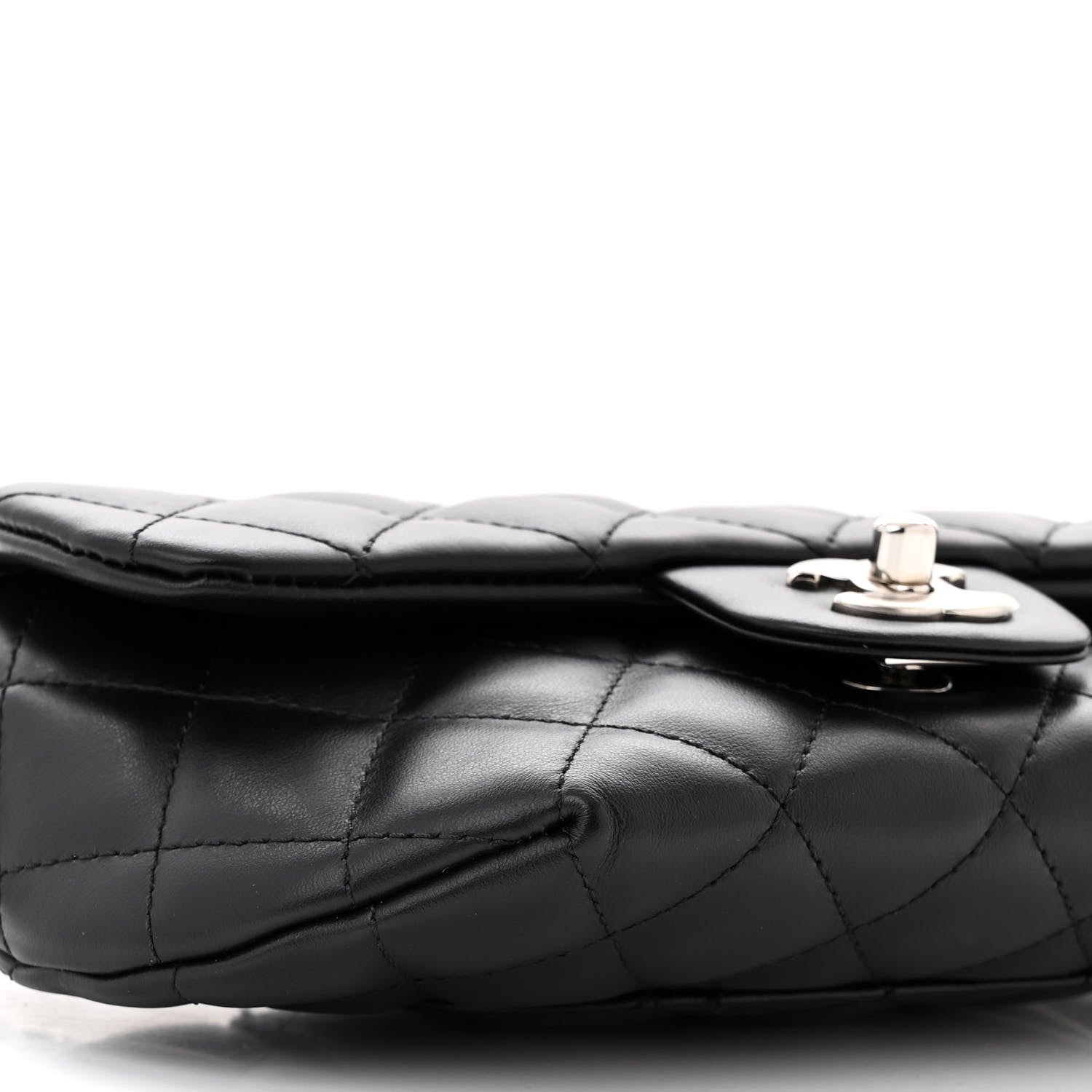 Chanel Calfskin Quilted CC Uniform Flap Belt Bag Black 10 of 11