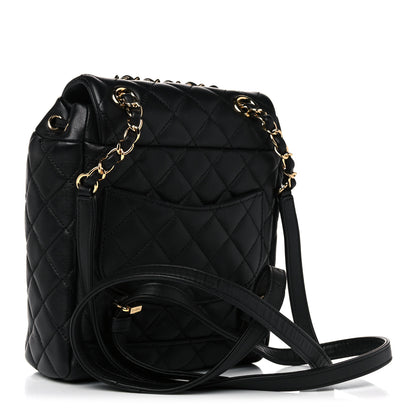 Chanel Calfskin Quilted Mini Urban Spirit Backpack Black 3 of 11