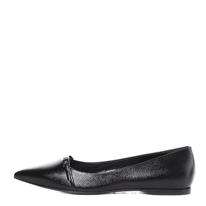 Hermes Patent Epsom Laura Ballerina Flats 38.5 Black 1 of 8