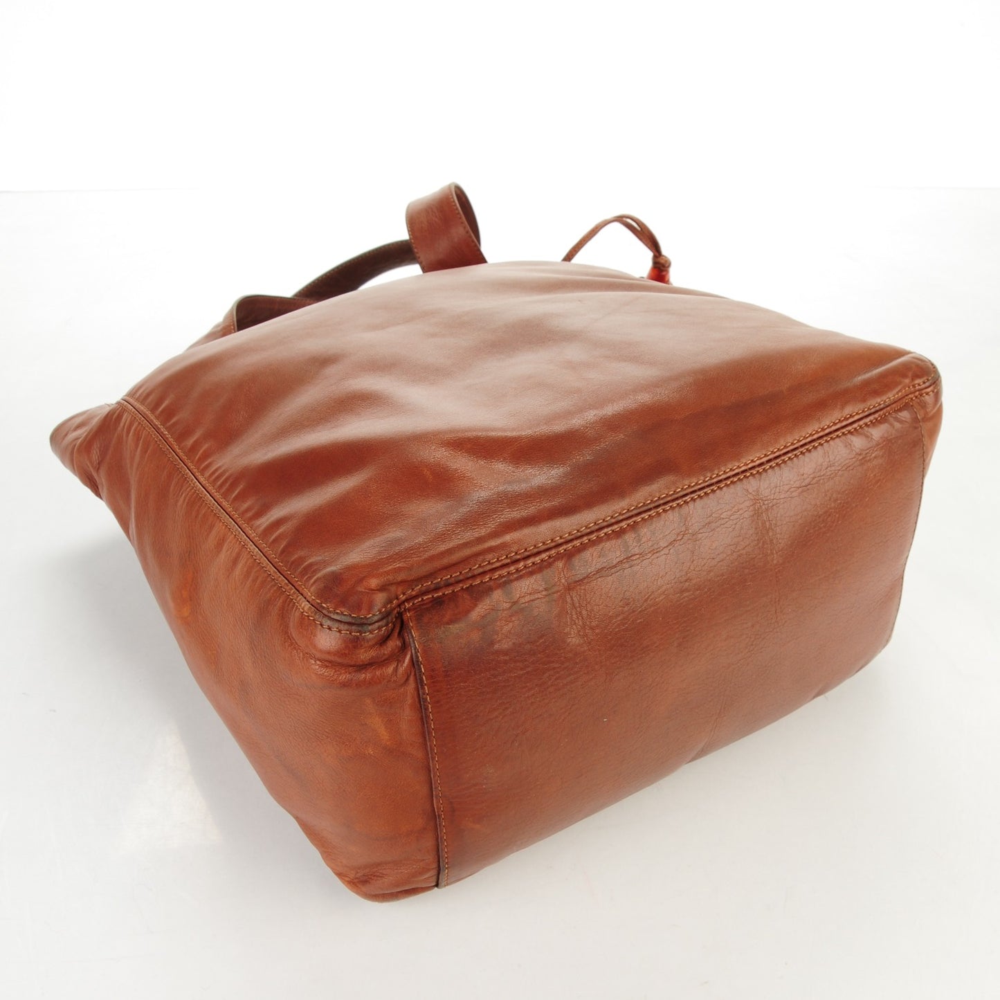 Lambskin CC Tassel Shoulder Bag Light Brown