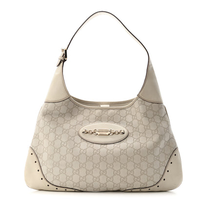 Gucci Guccissima Punch Hobo Off White 1 of 13