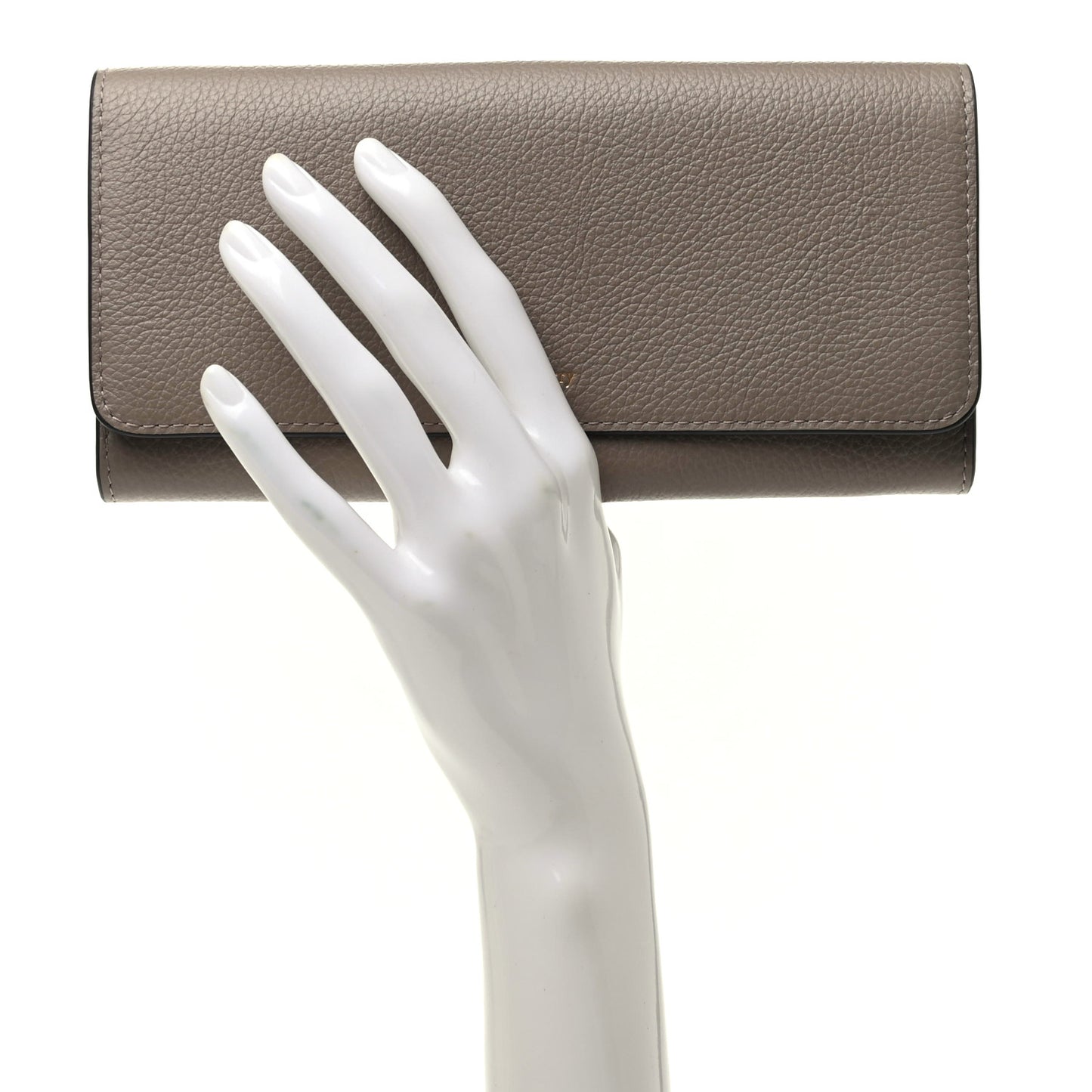 Small Classic Grain Continental Wallet Grey