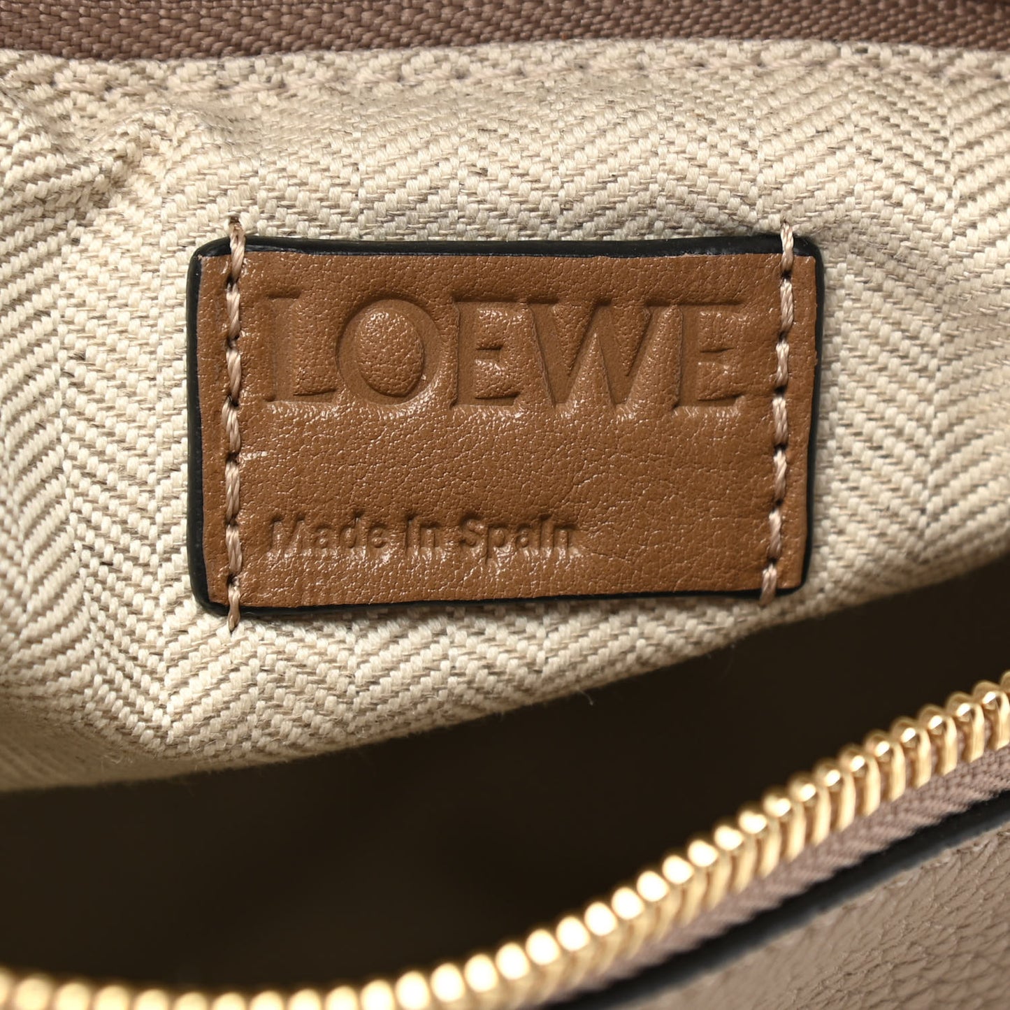 Grained Calfskin Small Puzzle Bag Sand Mink