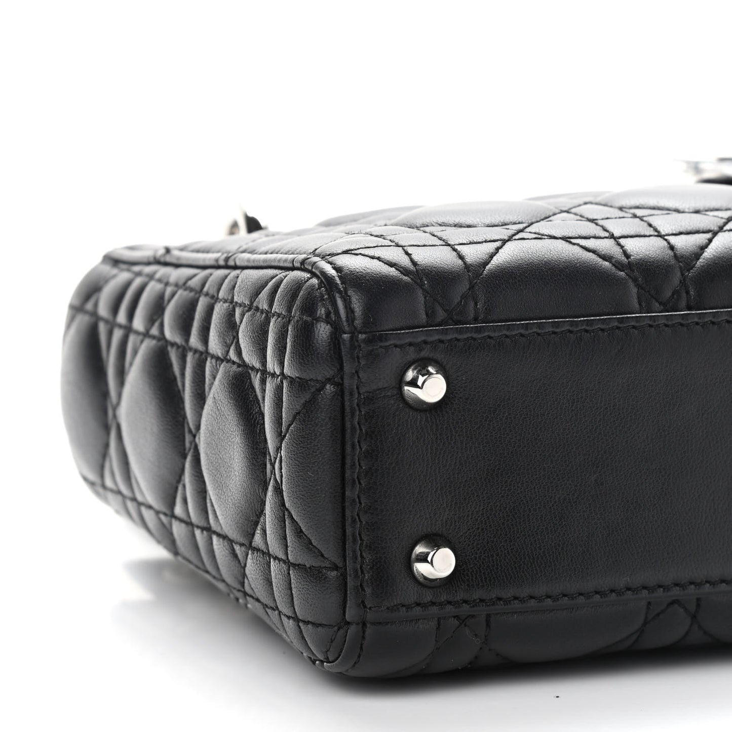 Lambskin Cannage Mini Lady Dior Black