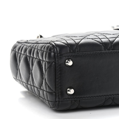 Christian Dior Lambskin Cannage Mini Lady Dior Black 8 of 12