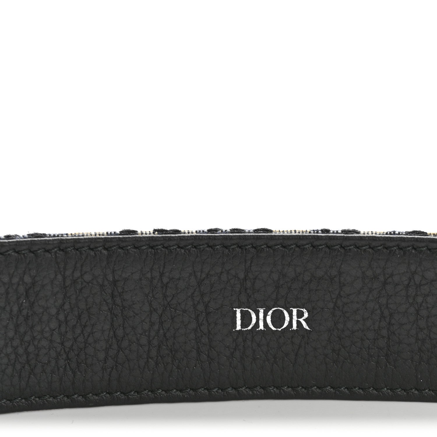 Christian Dior Oblique 35mm Belt 100 40 Beige Blue 5 of 8
