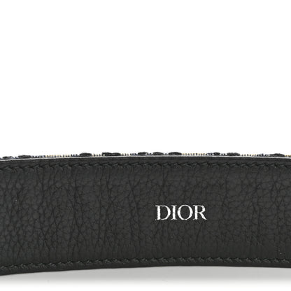 Christian Dior Oblique 35mm Belt 100 40 Beige Blue 5 of 8