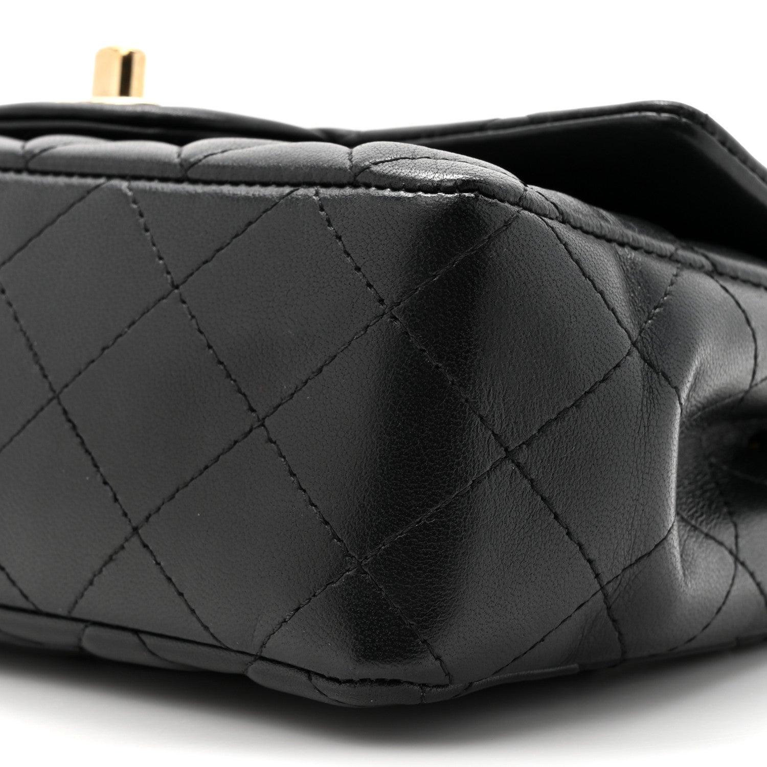 Chanel Lambskin Quilted Mini Coco Charms Rectangular Flap Black 9 of 13