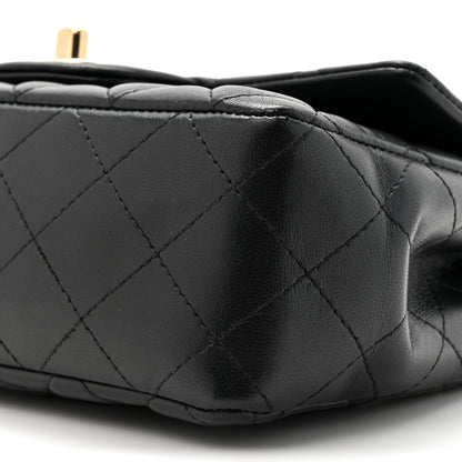 Chanel Lambskin Quilted Mini Coco Charms Rectangular Flap Black 9 of 13