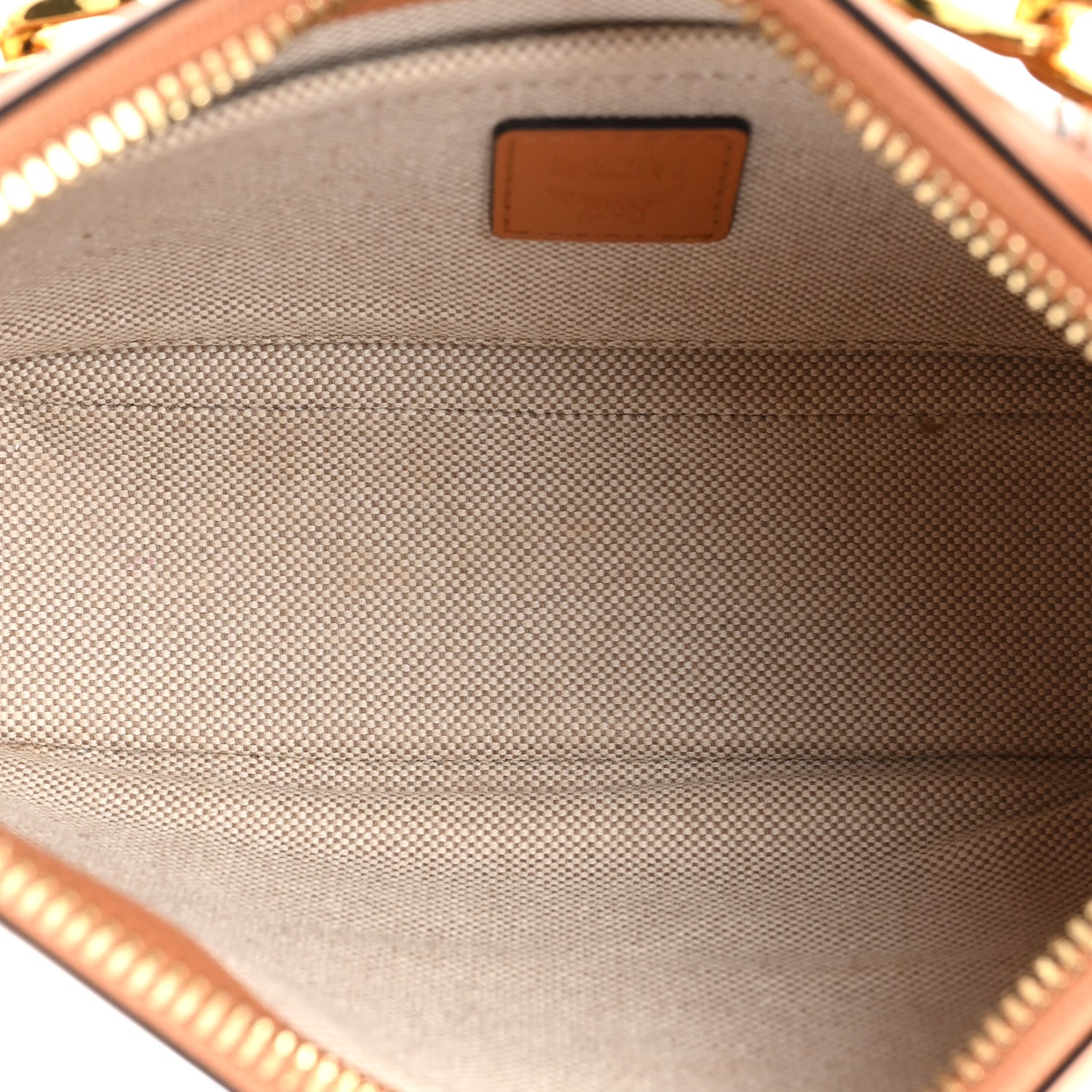 MCM Visetos Nappa Mini Delmy Chain Shoulder Bag Cognac 5 of 14