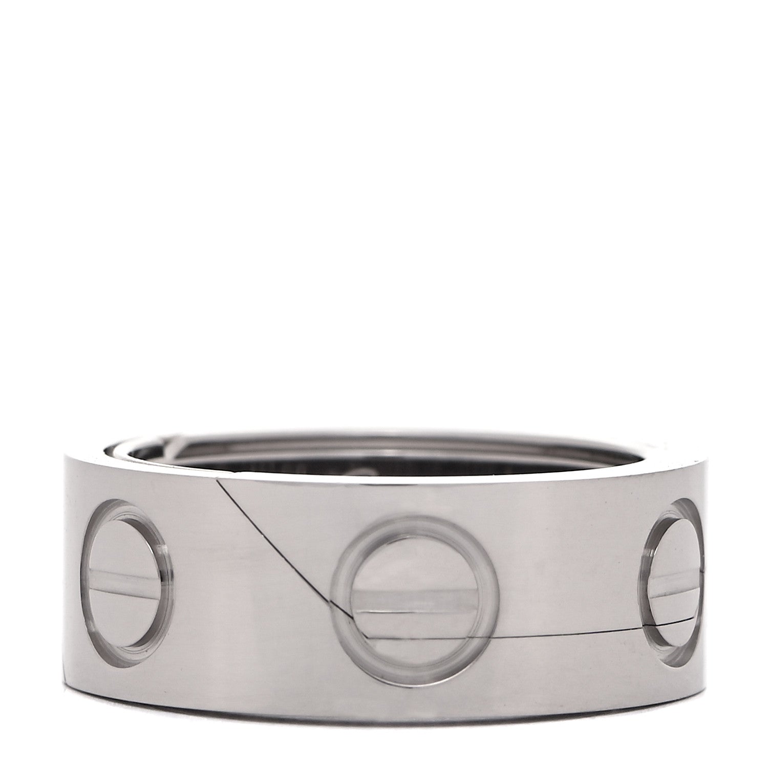 Cartier 18K White Gold 7mm Astro LOVE Ring 47 4 1 of 6