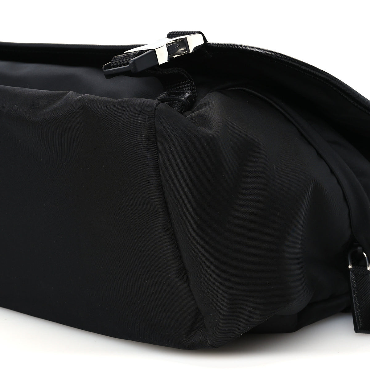 Prada Re-Nylon Saffiano Sea Beyond Messenger Shoulder Bag Black 9 of 9