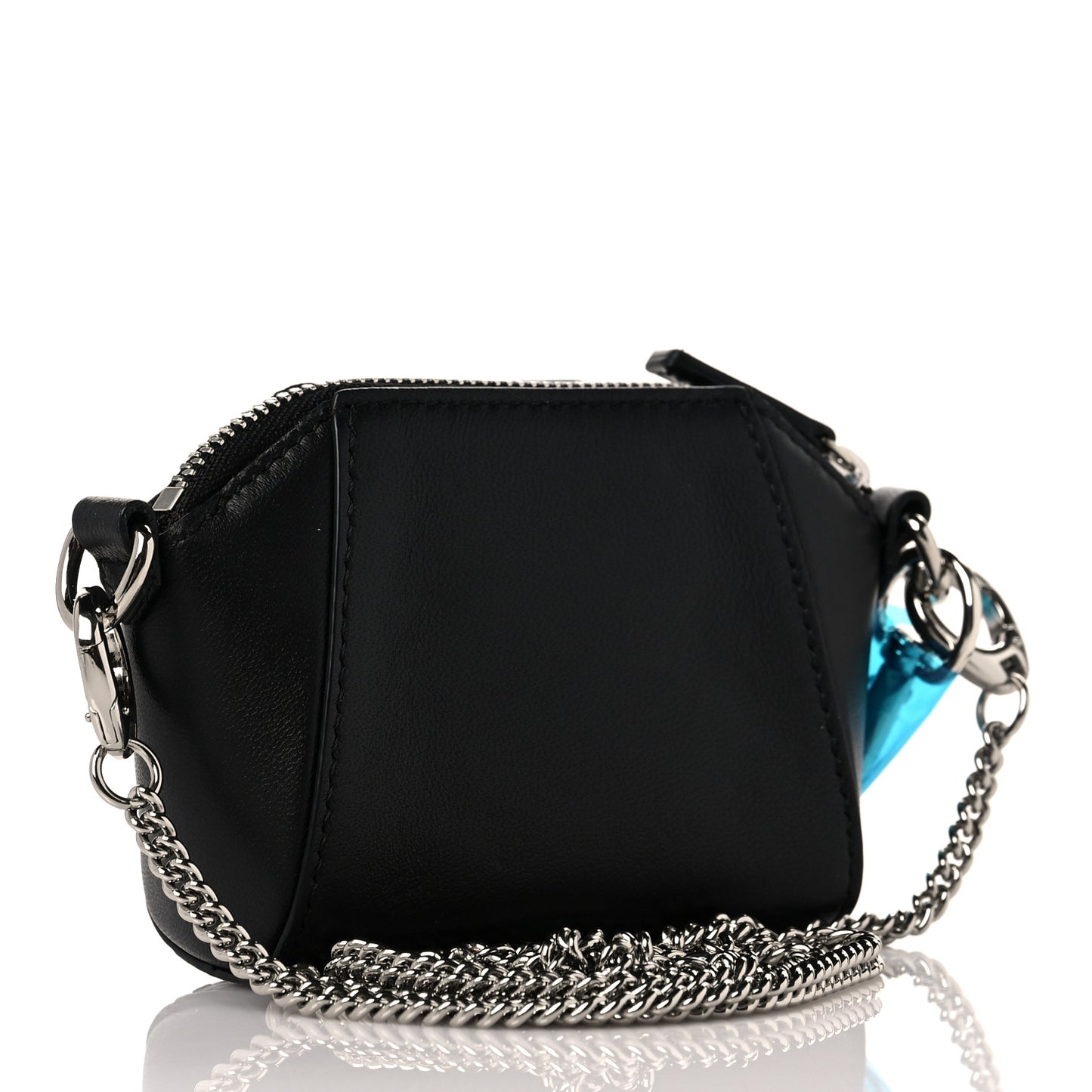 Lambskin Baby Antigona with Chain Black