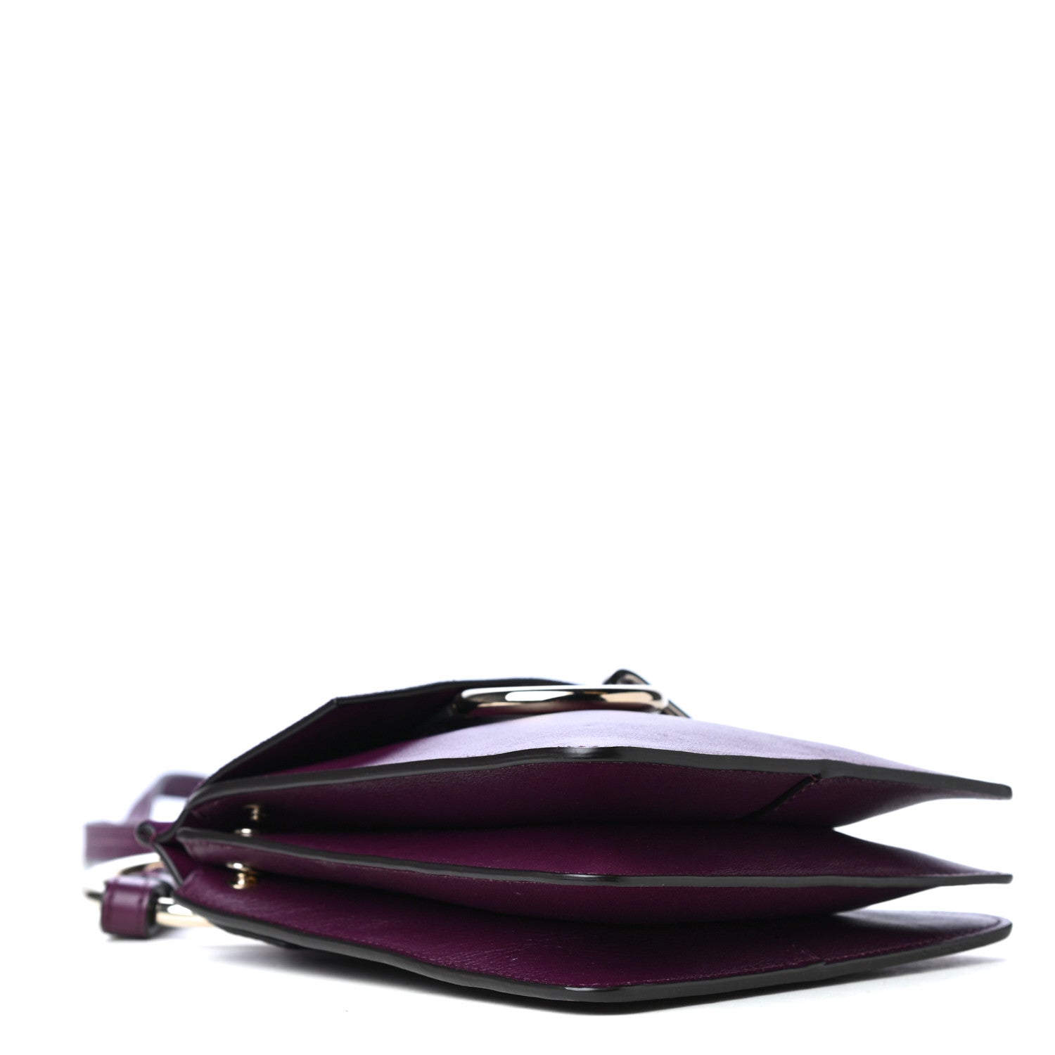 Chloe Suede Calfskin Mini Faye Bracelet Bag Nightfall Purple 3 of 4