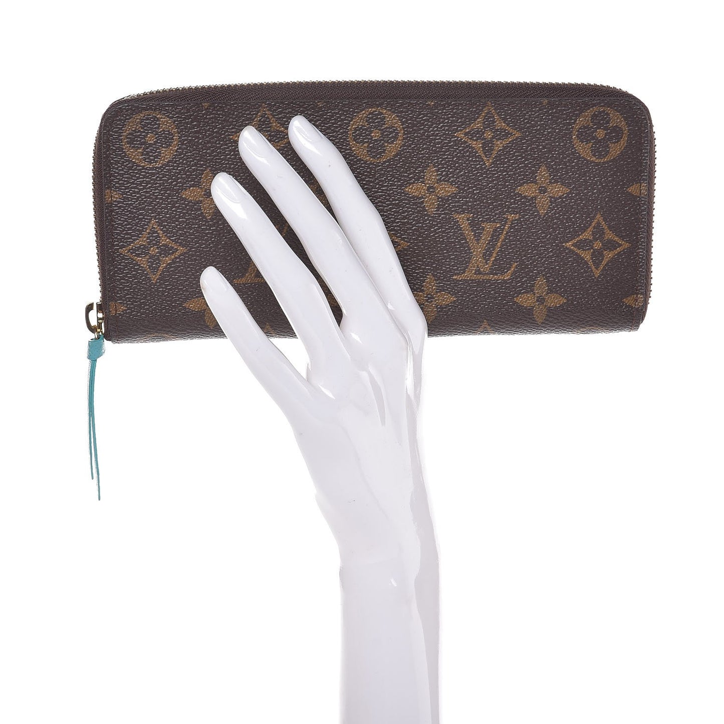 Monogram Clemence Wallet Turquoise