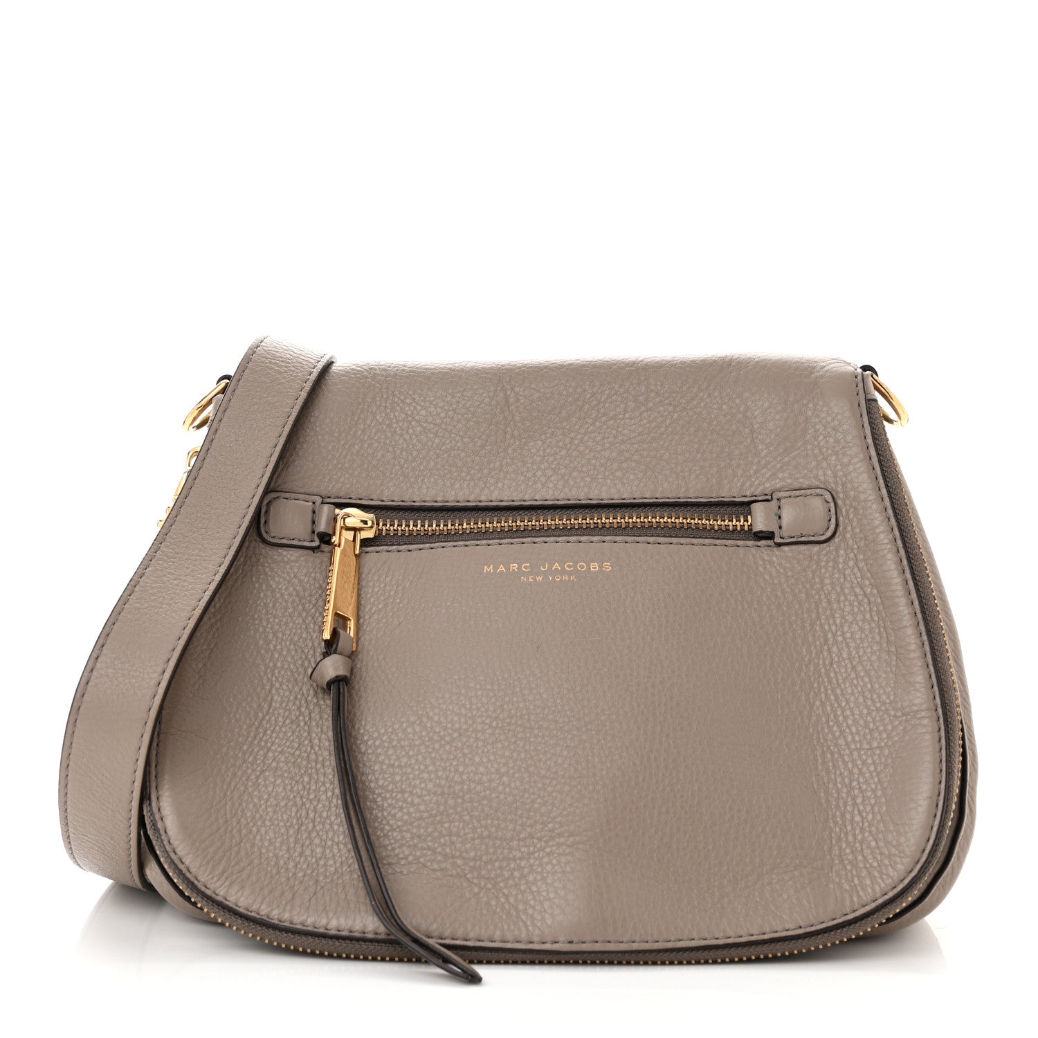 Marc Jacobs Pebbled Calfskin Recruit Nomad Crossbody Mink 1 of 11