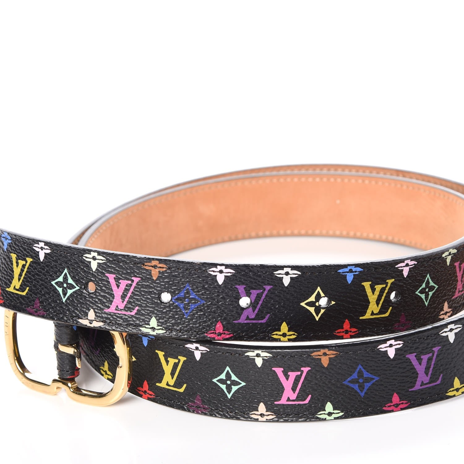 Louis Vuitton Monogram Multicolor 30mm Belt 90 36 Black 5 of 7