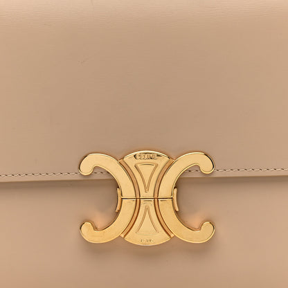Celine Shiny Calfskin Medium Triomphe Nude 8 of 16