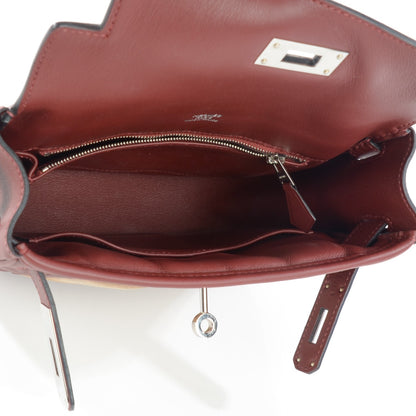 Hermes Swift Veau Doblis Mini Sac Berline 21 Rouge H 12 of 14