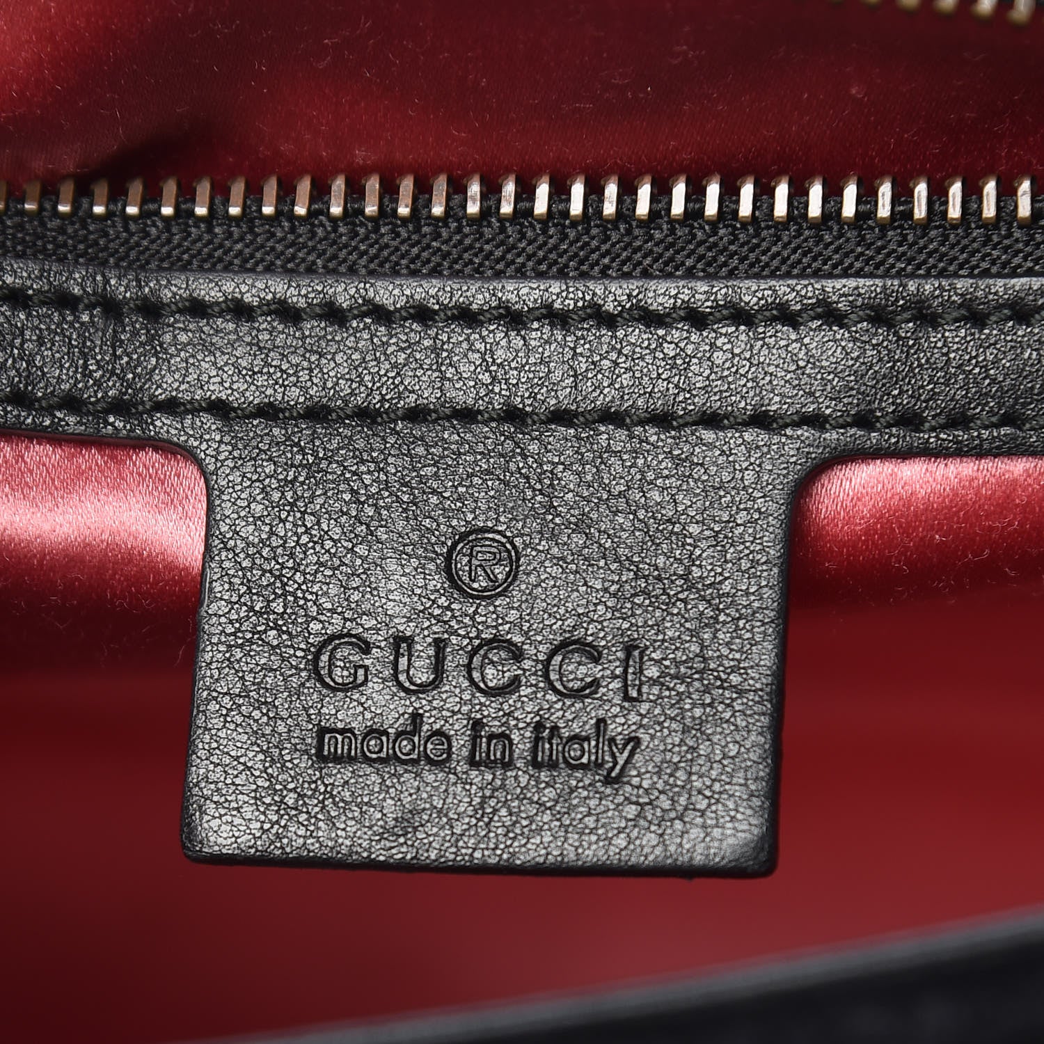 Gucci Velvet Matelasse Loved Embroidered Medium GG Marmont Shoulder Bag Black 6 of 11